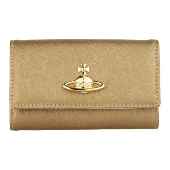 Vivienne Westwood Leather Key Pouch Unisex Gold