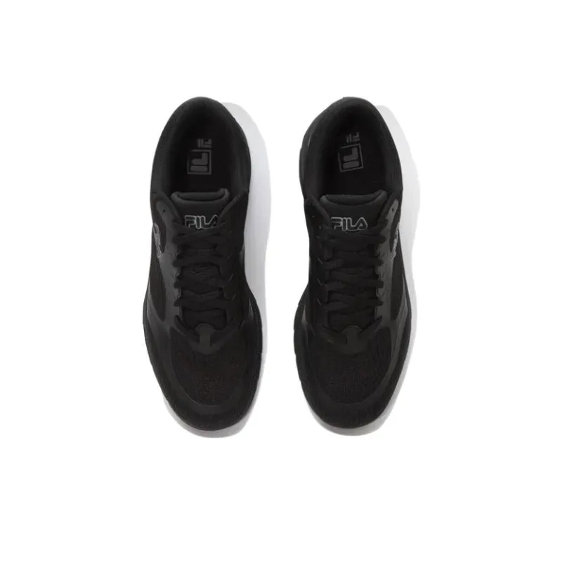 FILA Anti Slip Wear Resistant Low Top Casual Running Shoes Unisex Black-3