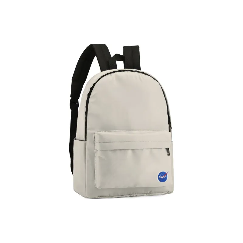 HINY NASA Collaboration Polyester Backpack Regular Unisex Gray White-2