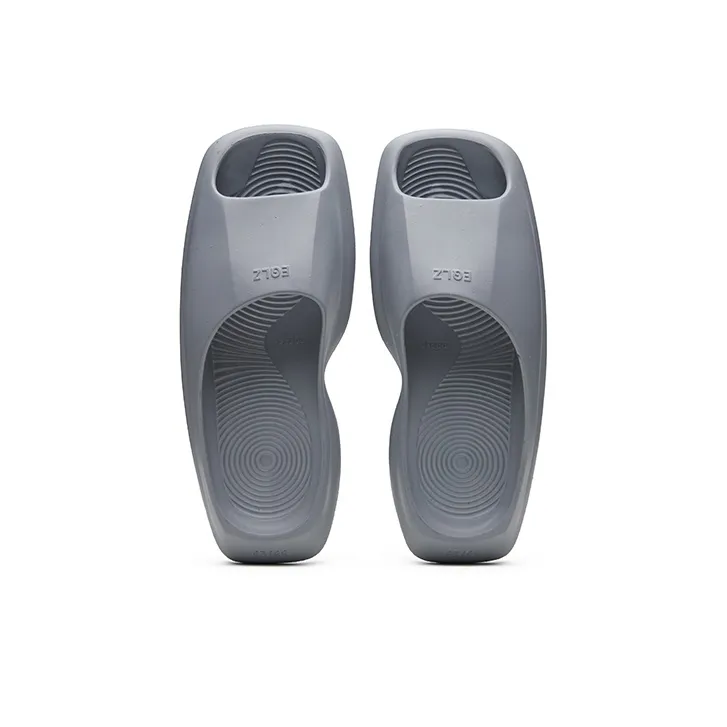 EQLZ EQUALIZER Quiet Abrasion Resistant Slide Slippers Unisex Phantom Gray-3