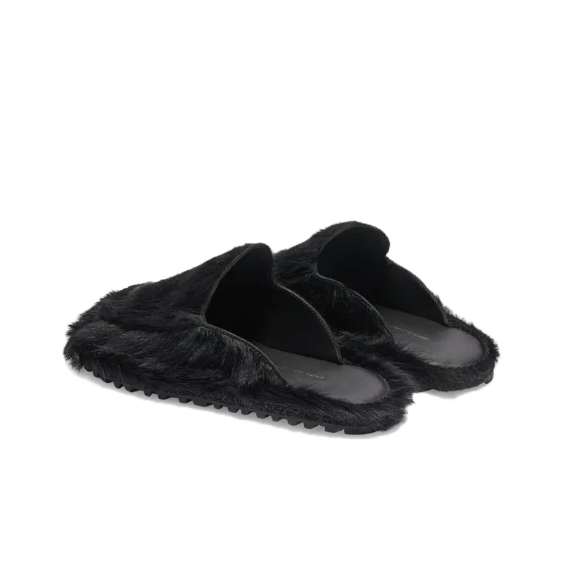 DRIES VAN NOTEN Leather-trimmed Padded Slides-3