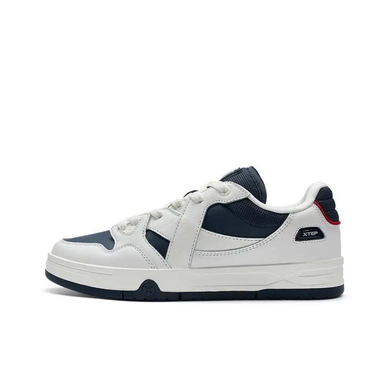 XTEP MAXX1.0 Skateboard Shoes Men Low Top Sail White/Indigo-0