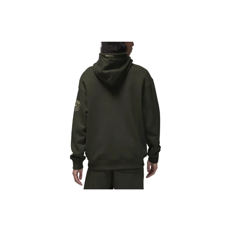 Jordan x PSG SS24 Sweatshirt Men's Olive Green-1