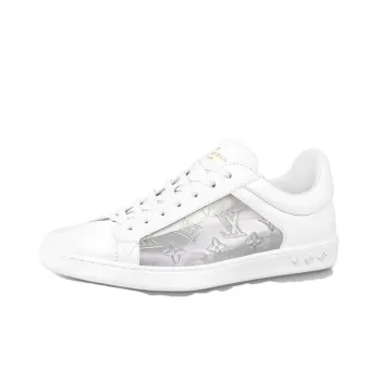 LOUIS VUITTON Luxembourg Sneakers 'White With Silver Monogram'