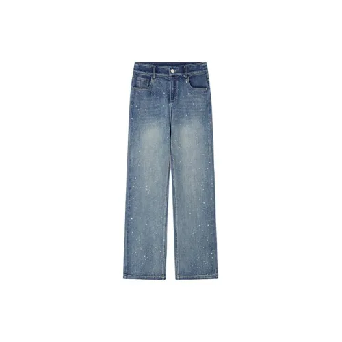 YINER GoodLand Jeans Women's Vintage Blue