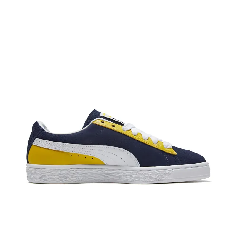PUMA Suede Classic Block 'Blue Yellow' Women's-1