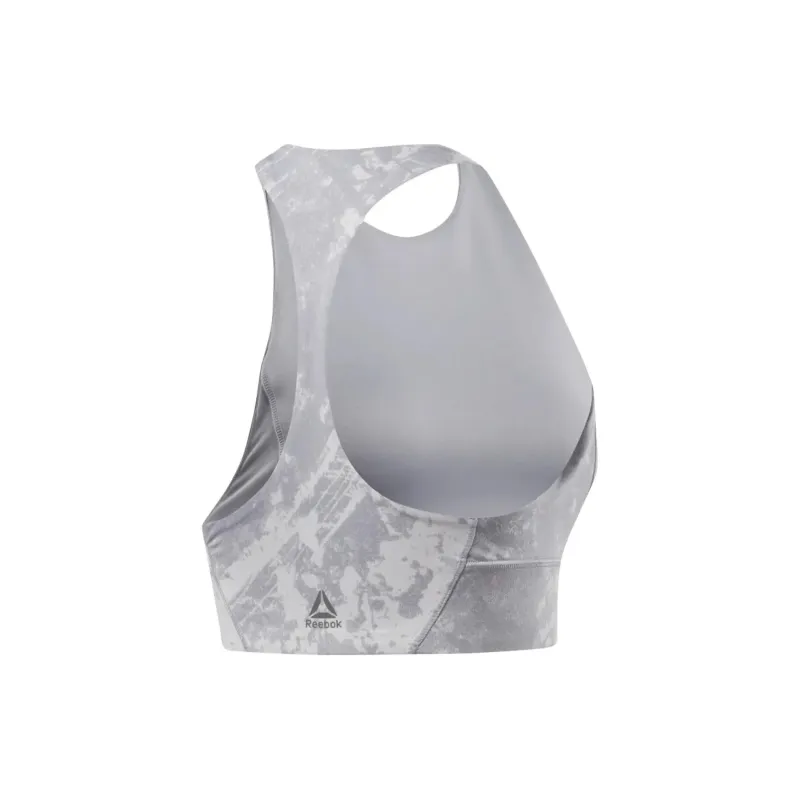 Reebok Combat Jacquard Bralette Sport Vests Women's Gray-1