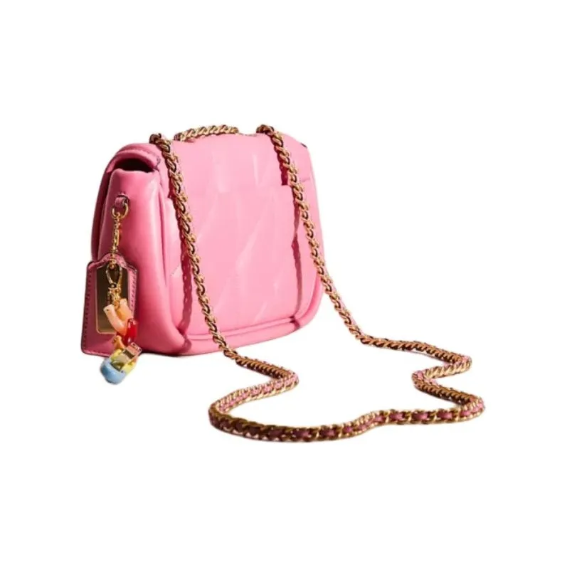 COACH Pillow Madison Nappa Leather Crossbody Bag, Shoulder Bag Regular Women's Pink-1