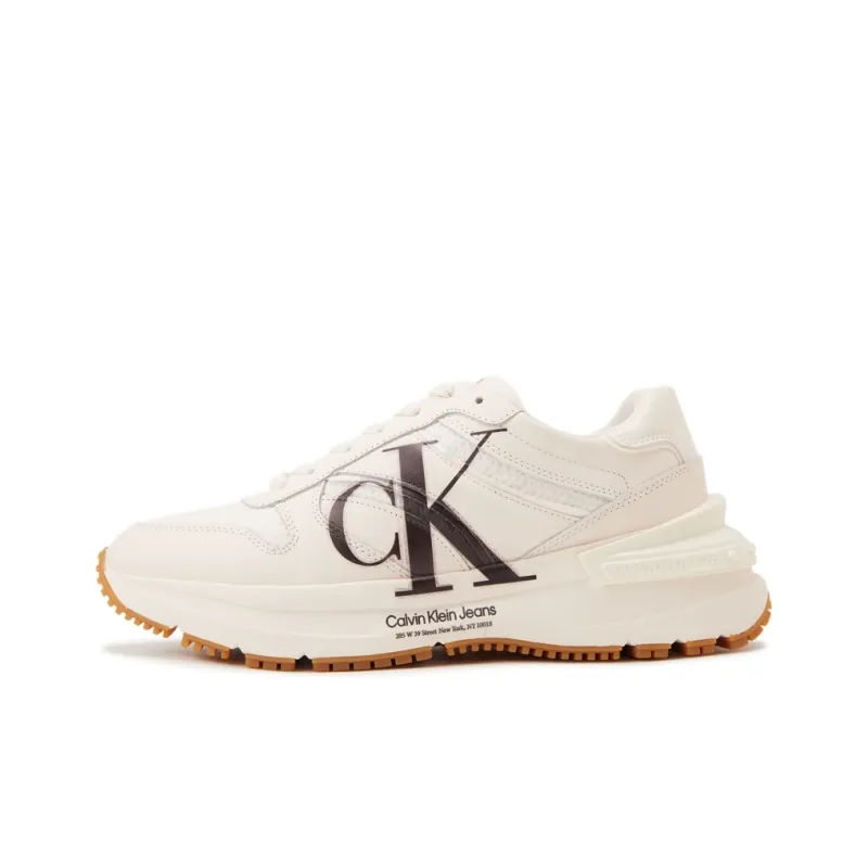 CKJ CALVIN KLEIN JEANS Low Top Chunky Sneakers Men's Beige-0