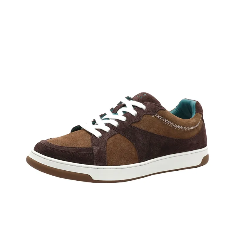 DAVID NAMAN Low Top Skateboard Shoes Men's Camel-2
