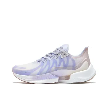 XTEP To Light Pro Running Shoes Women's Low Top Snow Blue Purple/Pure Pink/New White