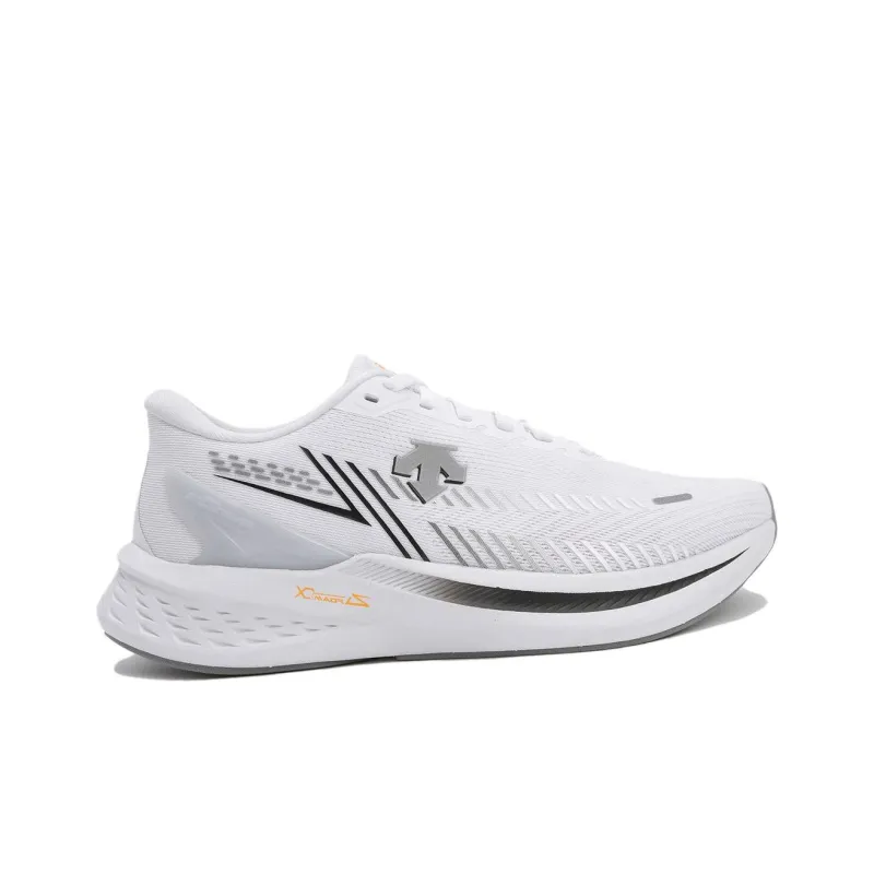 DESCENTE ENERZITE SUPER V2 Cushioned Slip Resistant Abrasion Resistant Low Top Casual Running Shoes Unisex Black White-1