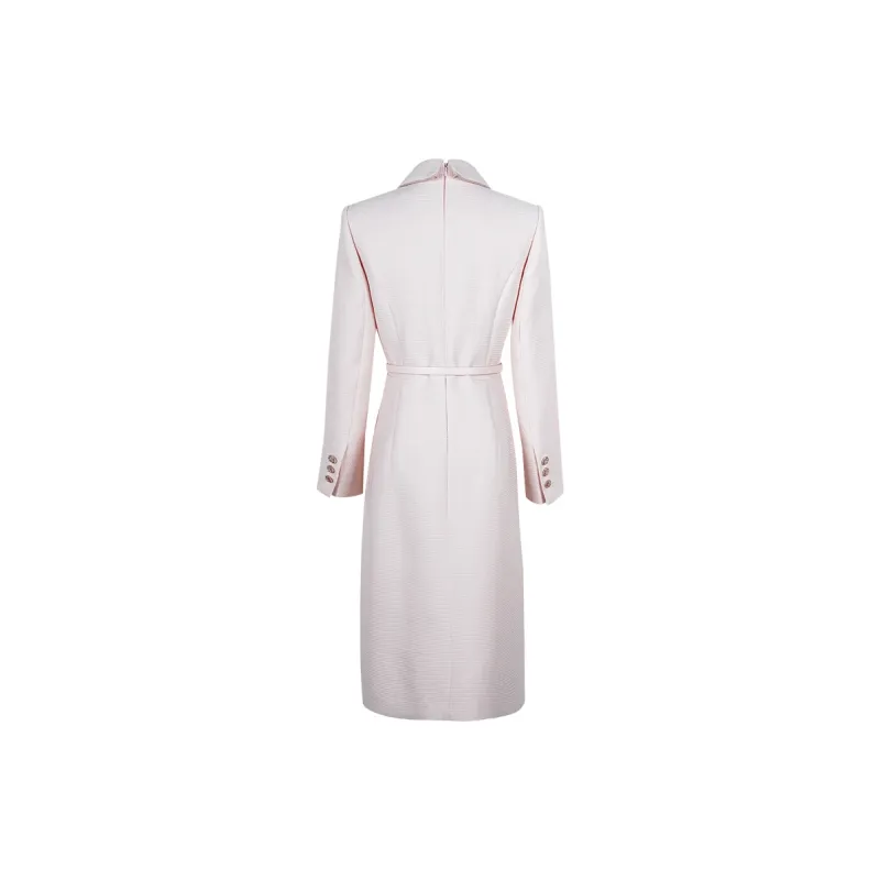MISSSHINE Long Sleeved Dresses Women's Light Pink-1