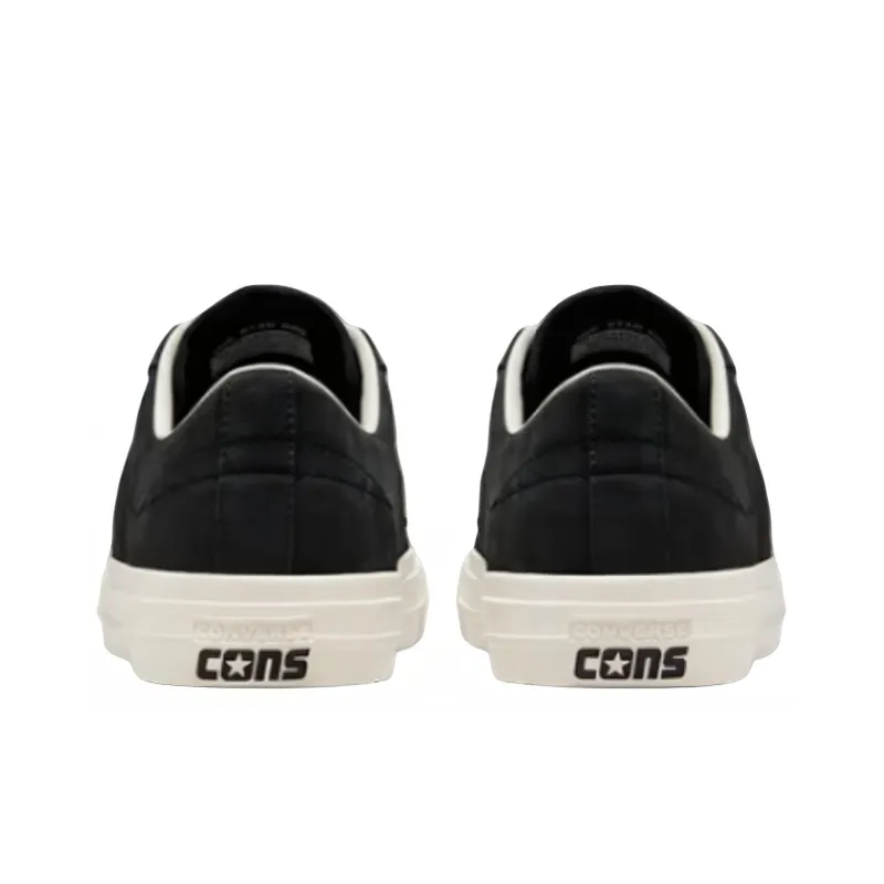 Converse One Star Anti Slip And Wear Resistant Lightweight Low Top Skateboard Shoes Unisex Black-4