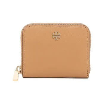 TORY BURCH Emerson Leather Wallet Women's Little Cardamom