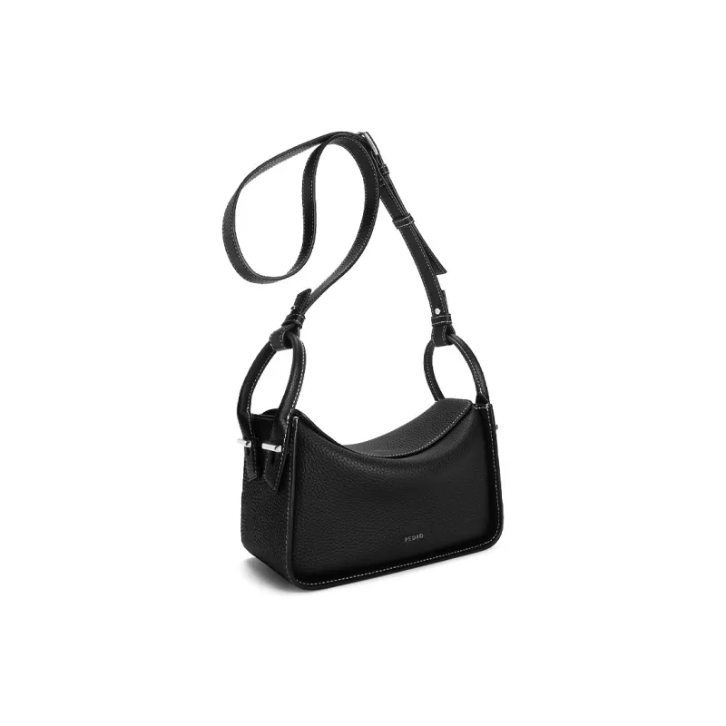 PEDRO Litchi Grain Top Grain Cow Leather Shoulder Bag Women's Multicolor-3