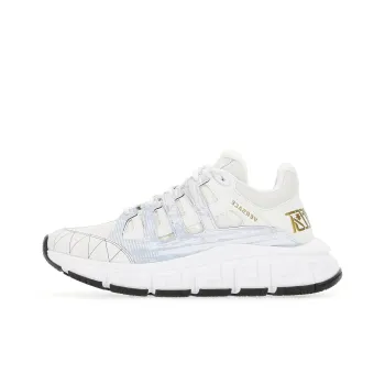 VERSACE Trigreca Glitter Sneaker White Gold Women's