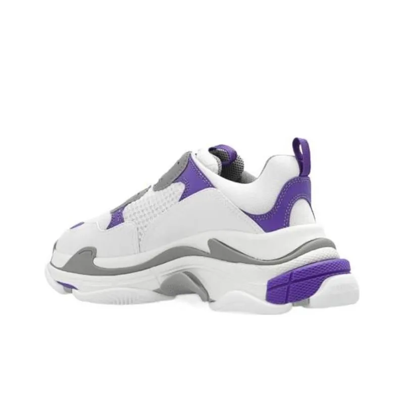 Balenciaga Triple S 'White Purple' Women's-3