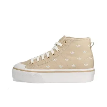 Nizza Women's Adidas Originals Platform Mid 'Beige Trefoil Monogram'