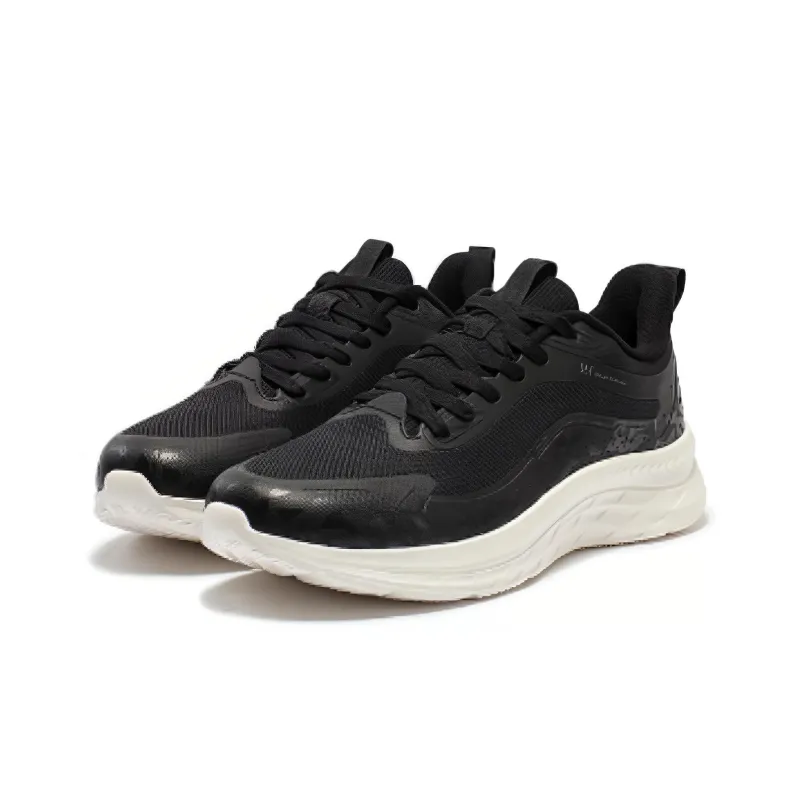 361° Durable Breathable Low Top Running Shoes Men's Black-2