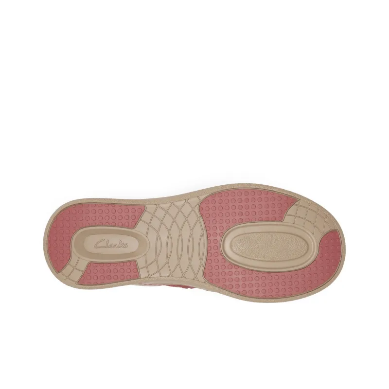 Clarks Slip-Resistant Low-Top Skateboard Shoes Women's Deep Red-4