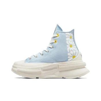 Converse Run Star Legacy Wear Resistant Coverage High Top Canvas Shoes Unisex Blue Yellow