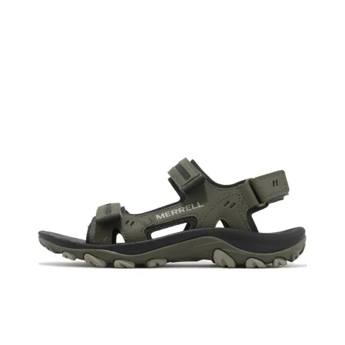 MERRELL Beach Sandals Men Green/Black