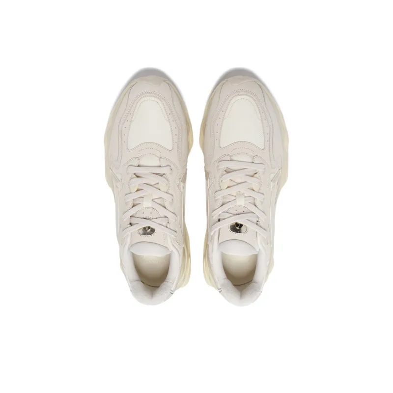 LI NING 1990 Lava 2 Cushioning Wear Resistant Low Top Casual Shoes Men's Beige Yellow-2