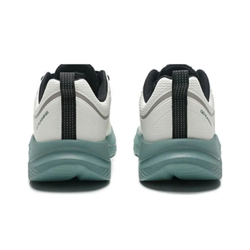QIAODAN Cushioning Low Top Running Shoes Men's Green White-3