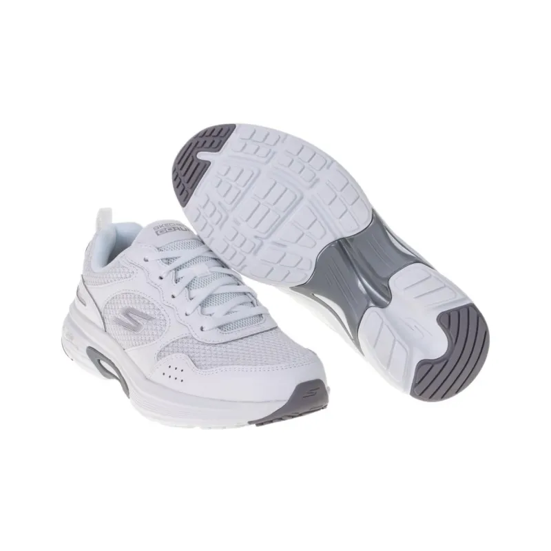 Skechers Go Run Arch Fit Cushioned Wear Resistant Breathable Low Top Casual Running Shoes Women's White-3
