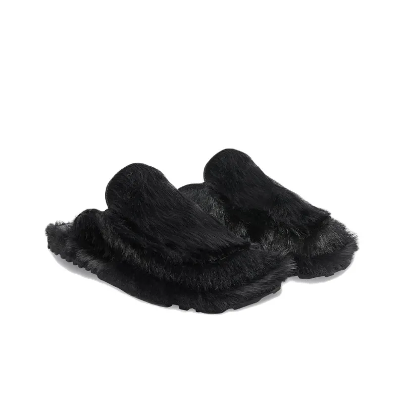 DRIES VAN NOTEN Leather-trimmed Padded Slides-2
