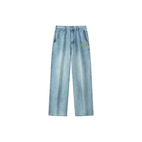 FRQ Jeans Unisex Distressed Vintage Blue