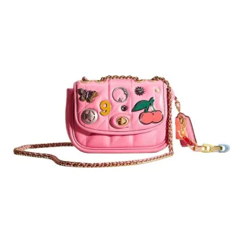 COACH Pillow Madison Nappa Leather Crossbody Bag, Shoulder Bag Regular Women's Pink