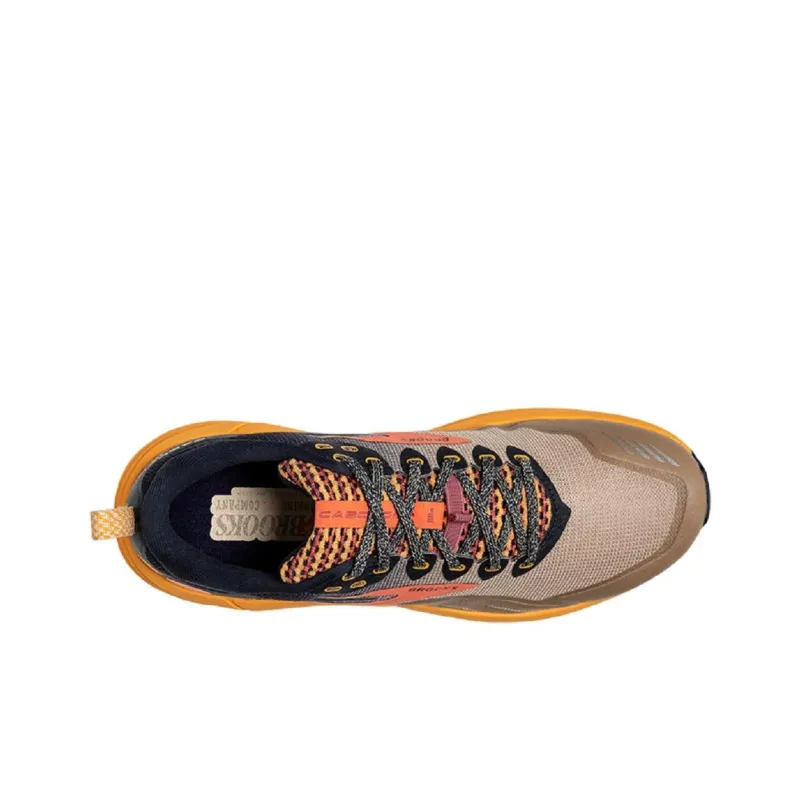 Brooks Cascadia 16 Anti-Slip Wear-Resistant Low-Top Casual Running Shoes Women's Orange Brown-2