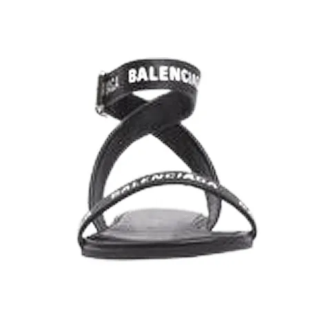 Balenciaga Round Sandal F05 Black White Women's-4
