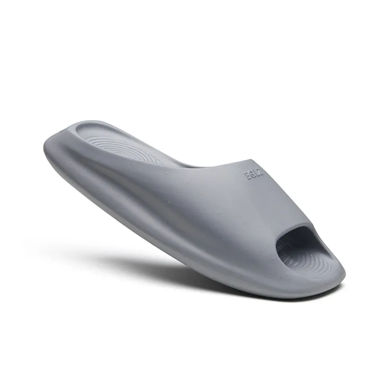 EQLZ EQUALIZER Quiet Abrasion Resistant Slide Slippers Unisex Phantom Gray-1