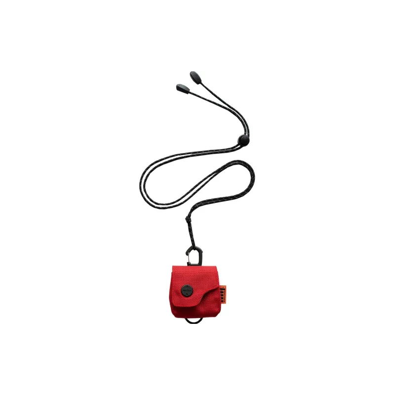 MYBRANDORIGINAL Nylon Lipstick Case Coin Purse Earphone Case Storage Bag Key Pouch Mini Unisex Red-0