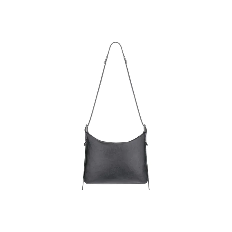 Givenchy Voyou Shiny Grained Cow Leather Shoulder Bag Crossbody Bag Men's Dark Gray-2