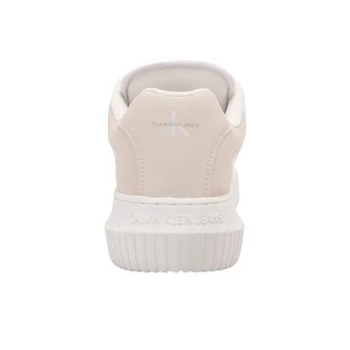 CALVIN KLEIN Low Top Skateboard Shoes Women's White Pink-3