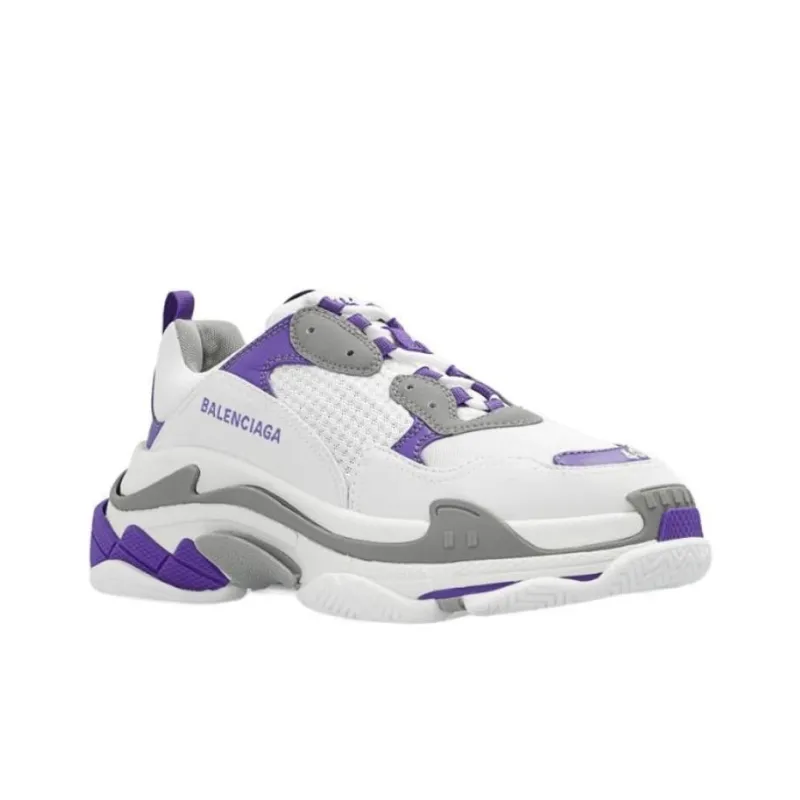 Balenciaga Triple S 'White Purple' Women's-2