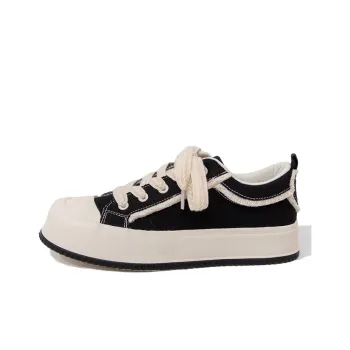Feiyue Anti Slip Wear Resistant Low Top Canvas Shoes Women's Black