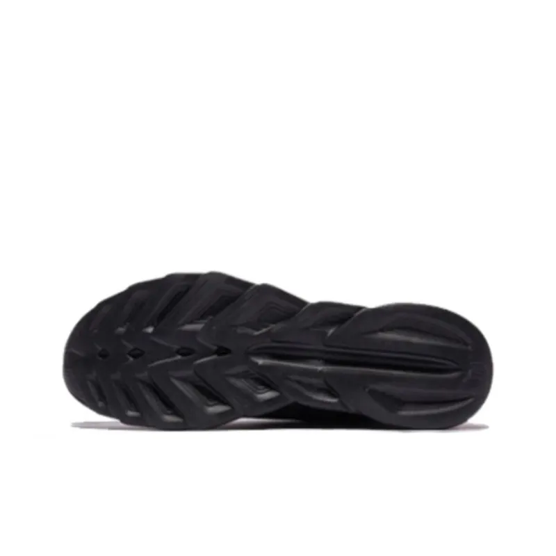 361° Cushioning Slip Resistant Low Top Running Shoes Men's Black Orange-4