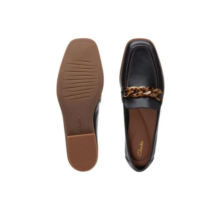 Clarks Loafers Women's Black-3