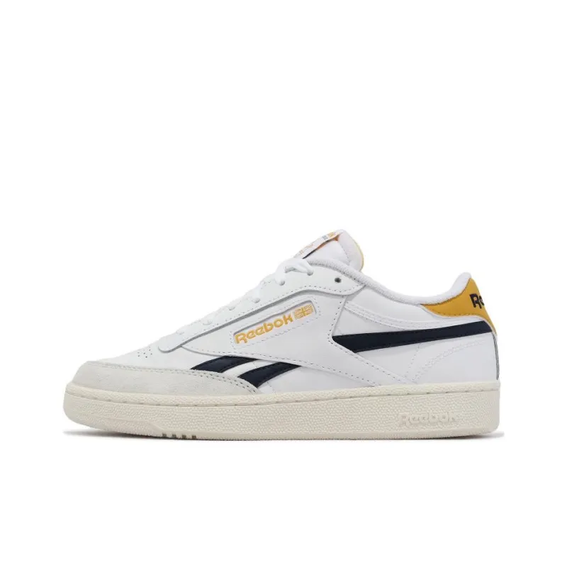 Reebok Club C Revenge White Navy Retro Gold-0