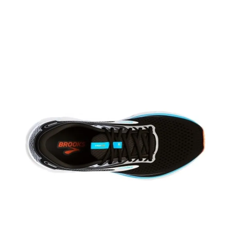 Brooks Trace 2 Slip-Resistant Low-Top Running Shoes Men's Black Blue-3