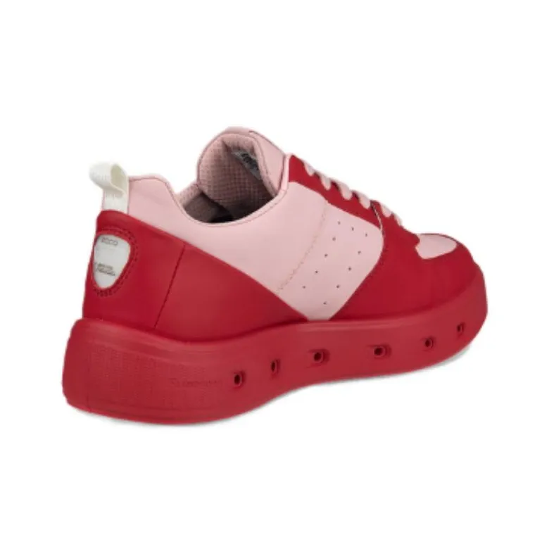 Ecco Low-Top Skateboard Shoes Women's Red-3