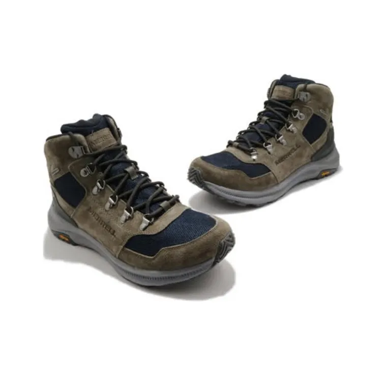 MERRELL Ontario 85 Mesh Durable Breathable Low-Top Outdoor Shoes Men's Black Green-3