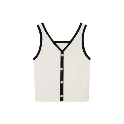 YINER GoodLand Tank Tops Women's Black/White