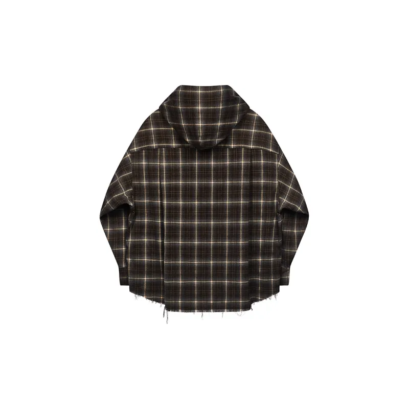 MODITEC Shirt Unisex Dark Brown Plaid-1