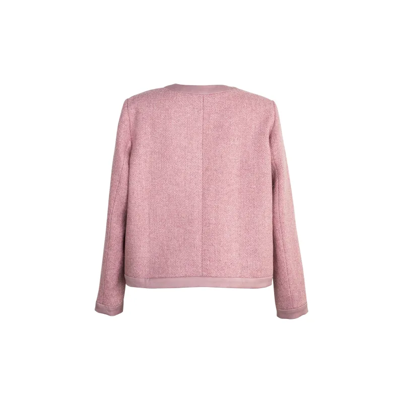 ROEYSHOUSE Cropped Coats Women's Pink-1